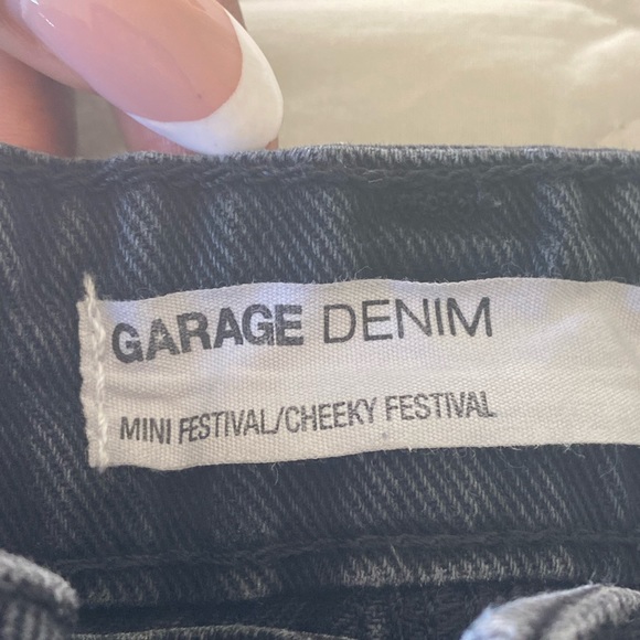 Black Ripped Festival Shorts - Picture 2 of 5